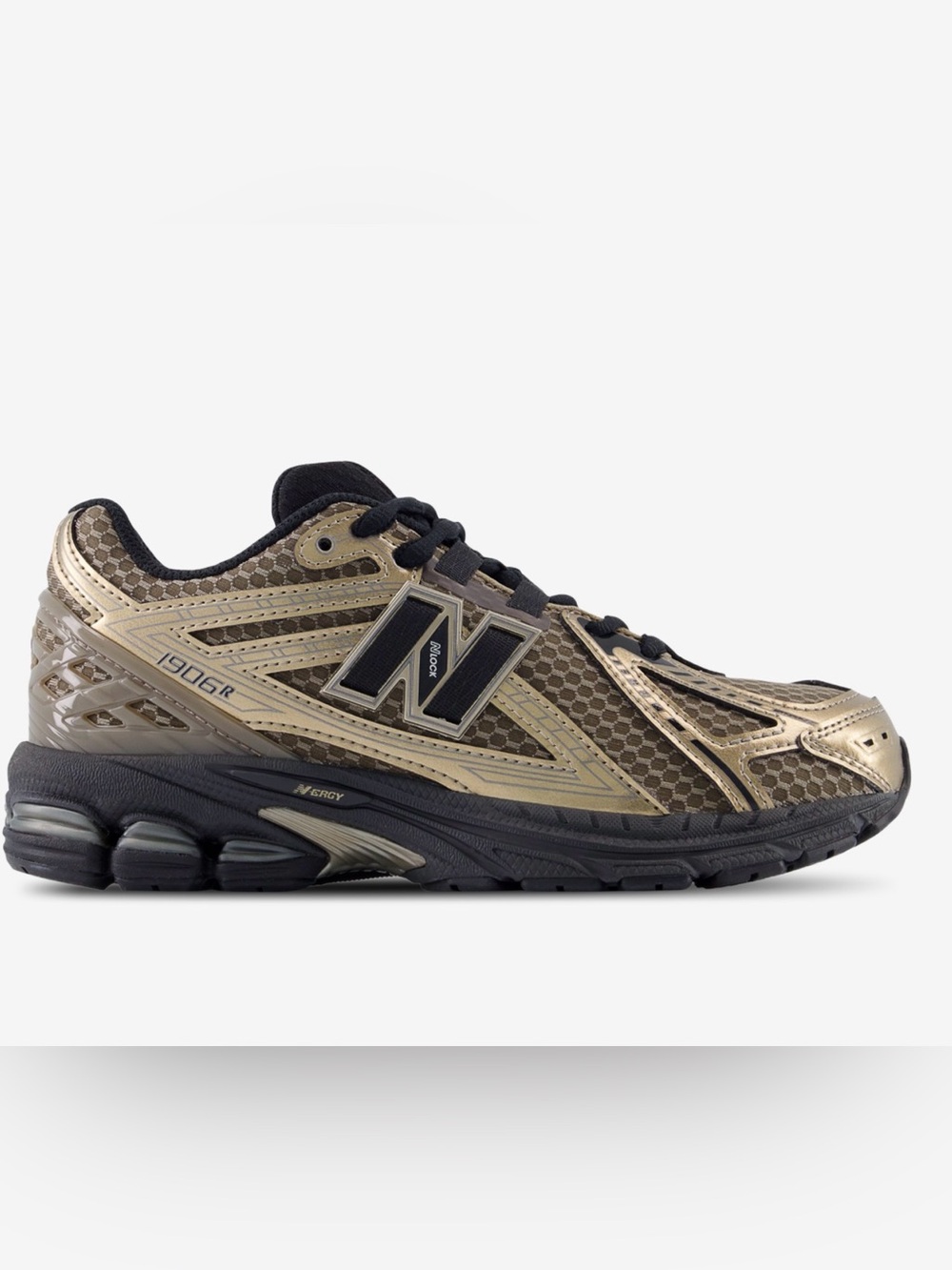 New Balance 1906R Metallic Bronze & Black Athletic Sneakers